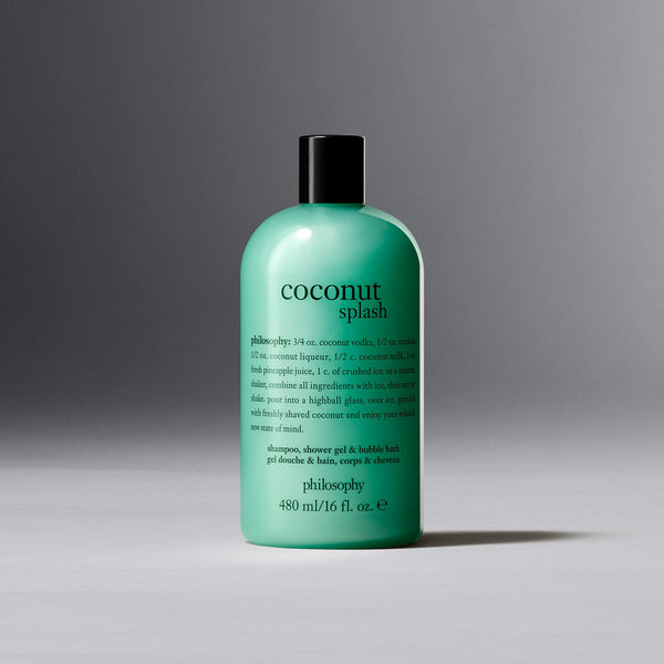 coconut splash shampoo, shower gel & bubble bath